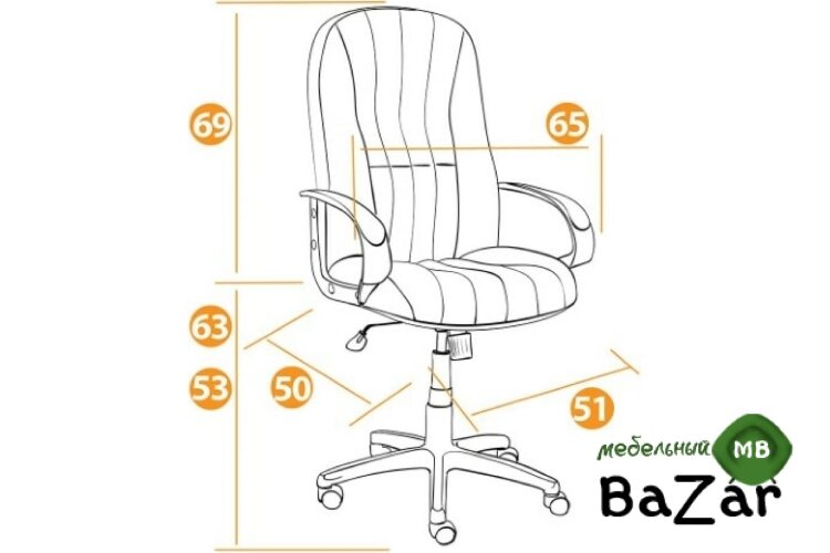 Кресло СН833 ткань серый