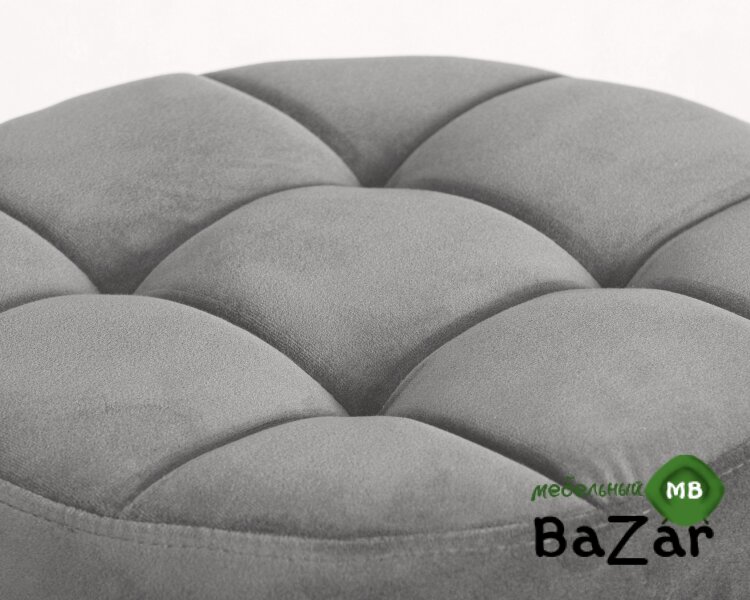 Табурет барный BRUNO BLACK (серый велюр (MJ9-75))