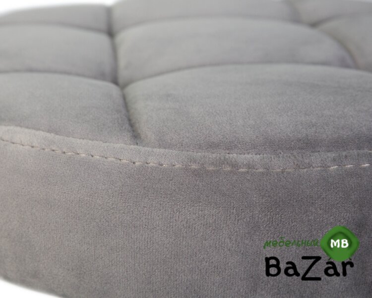 Табурет барный BRUNO BLACK (серый велюр (MJ9-75))