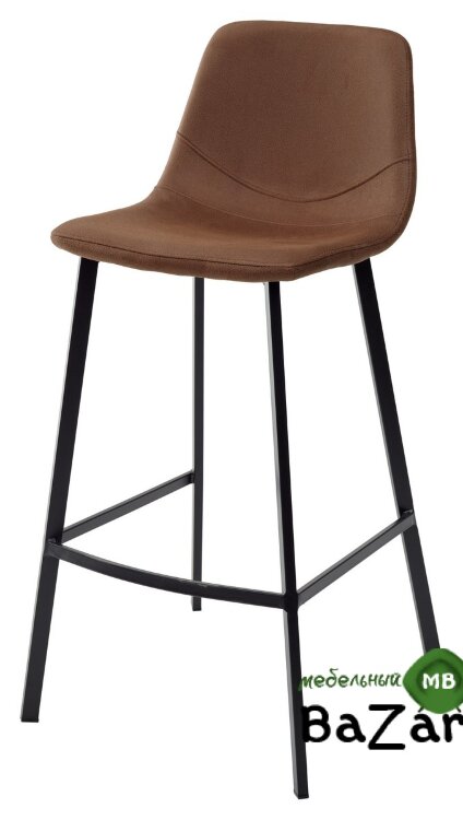Барный стул HAMILTON коричневый, микрофибра MF-10
