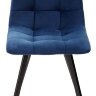 Стул CHILLI-Q SQUARE синий #29, велюр / черный каркас