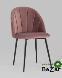 Стул Логан велюр пыльно-розовый Стул Логан велюр пыльно-розовый