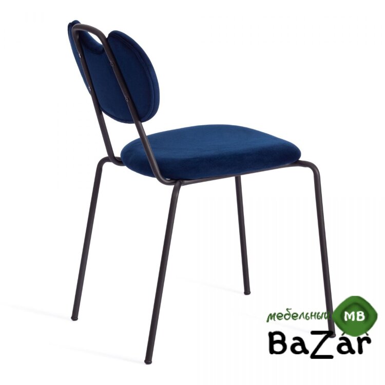 Стул DANTON (mod. 0139223) темно-синий S108 (117 DARK BLUE)/черный Стул DANTON (mod. 0139223) темно-синий S108 (117 DARK BLUE)/черный