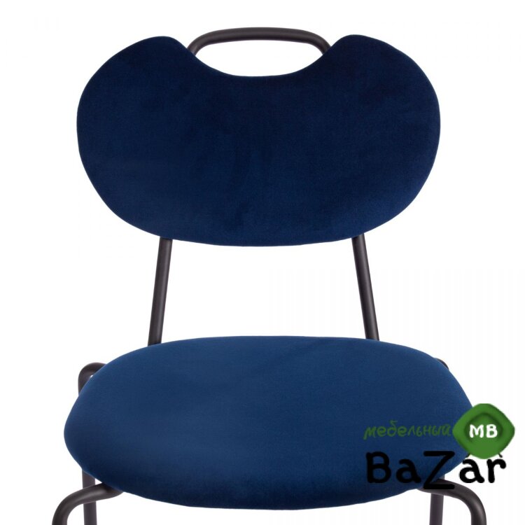 Стул DANTON (mod. 0139223) темно-синий S108 (117 DARK BLUE)/черный Стул DANTON (mod. 0139223) темно-синий S108 (117 DARK BLUE)/черный