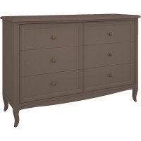 Комод 6 ящиков М406Q коричневый