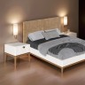 Кровать с мягкой спинкой BR202W White