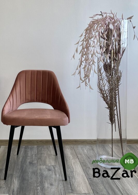 Стул FANTINE-LS РОЗОВЫЙ #15, велюр