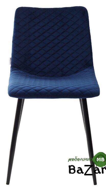 Стул TINTIN BLUVEL-86 NAVY BLUE / черный каркас