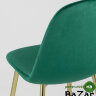 Стул Валенсия велюр зеленый золотые ножки