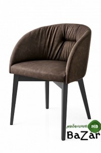 Стул ROSIE SOFT CB/1910, BCH P132 GRAPHITE/ VENICE S0G SOIL BROWN