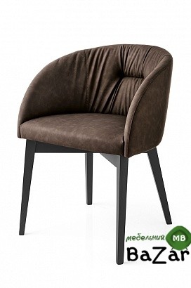 Стул ROSIE SOFT CB/1910, BCH P132 GRAPHITE/ VENICE S0G SOIL BROWN