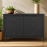 Комод 6 ящиков М406BL черный Комод 6 ящиков М406BL черный