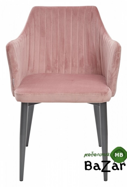 Стул OTTAVA пепел розы - антрацит, велюр G108-15