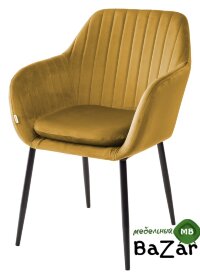 Стул ALABAMA BLUVEL-68 YELLOW, велюр