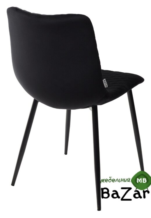 Стул TINTIN BLUVEL-19 BLACK / черный каркас