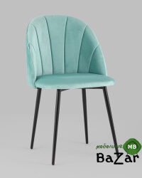 Стул Логан велюр пыльно-голубой Стул Логан велюр пыльно-голубой