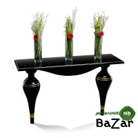 Консоль	Zzibo черный с золотом арт. 166