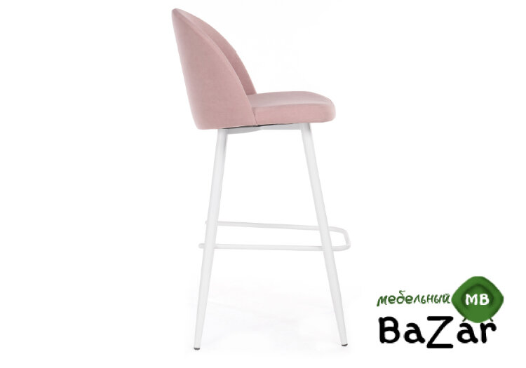 Барный стул Сондре пыльно-розовый / белый