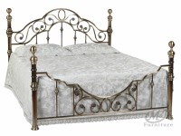 Кровать 9603 Каролина - 160х200 см, цвет - Antique brass- Античная медь