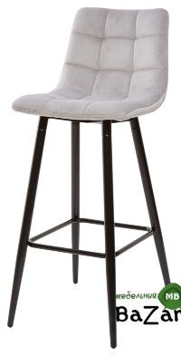 Барный стул LECCO UF910-02 LIGHT GREY, велюр