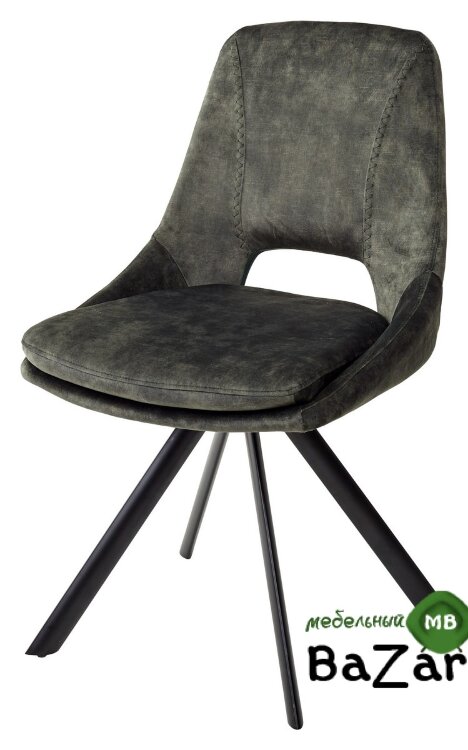 Стул FIELD DARK GREEN поворот.180 град. велюр 