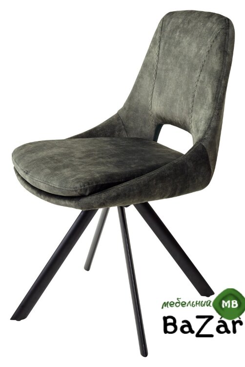 Стул FIELD DARK GREEN поворот.180 град. велюр 