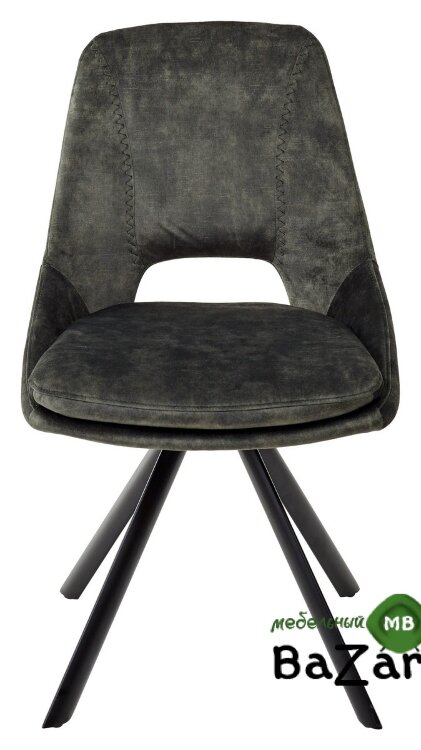 Стул FIELD DARK GREEN поворот.180 град. велюр 