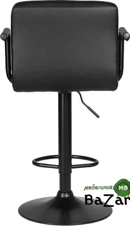 Стул барный KRUGER ARM BLACK (серый велюр (MJ9-75))