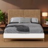 Кровать с мягкой спинкой BR208W White