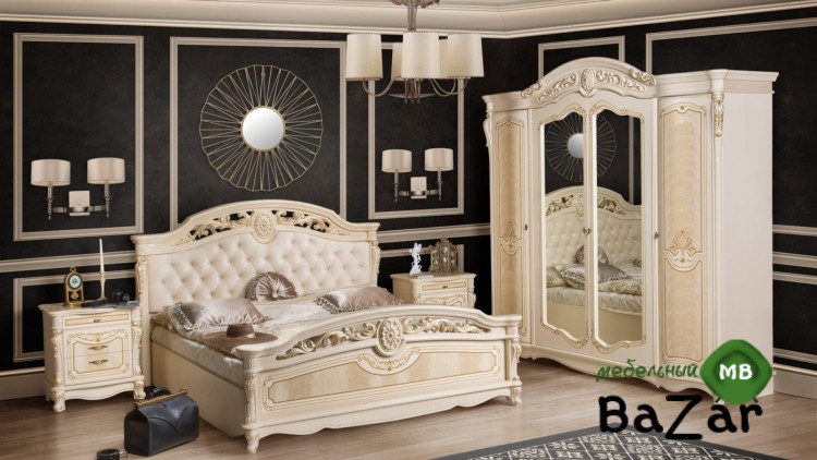 Спальня «Афина» беж шелкография  Спальня «Афина» беж шелкография