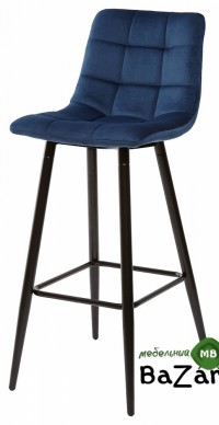Барный стул LECCO UF910-18 NAVY BLUE, велюр