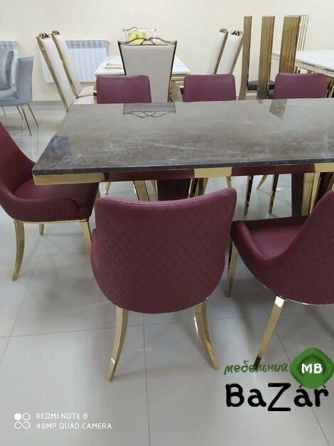 Комплект стол и 8 стульев Бордо