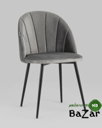 Стул Логан велюр серый Стул Логан велюр серый