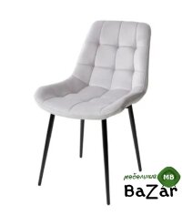 Стул ХОФМАН, цвет Серый Confetti, велюр / черный каркас Стул ХОФМАН, цвет Серый Confetti, велюр / черный каркас