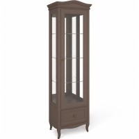 Витрина правая с зеркалом М601R/Q коричневая