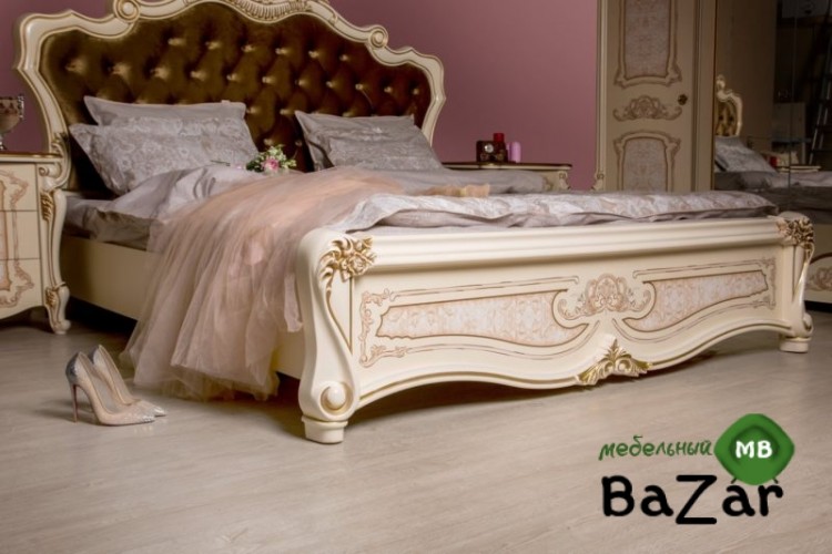 Спальня «Ларина» беж шелкография 