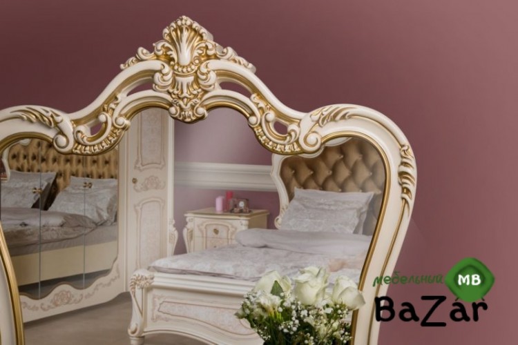 Спальня «Ларина» беж шелкография 