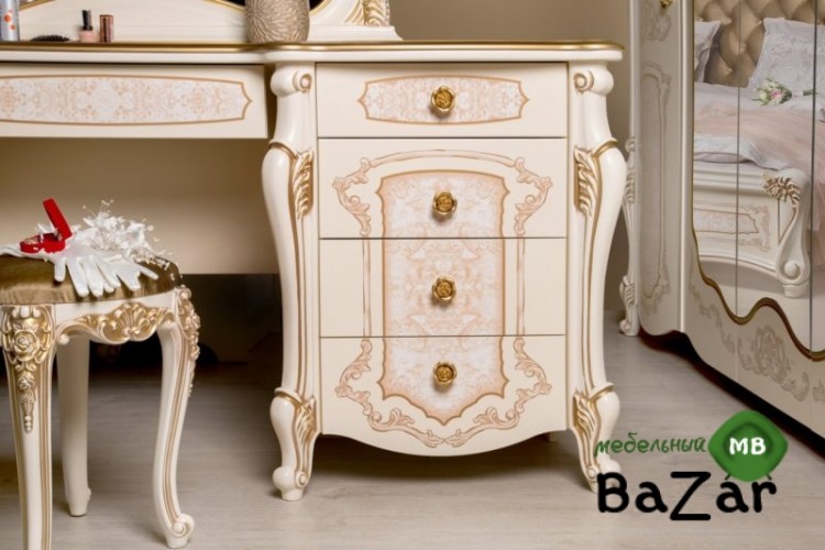 Спальня «Ларина» беж шелкография 