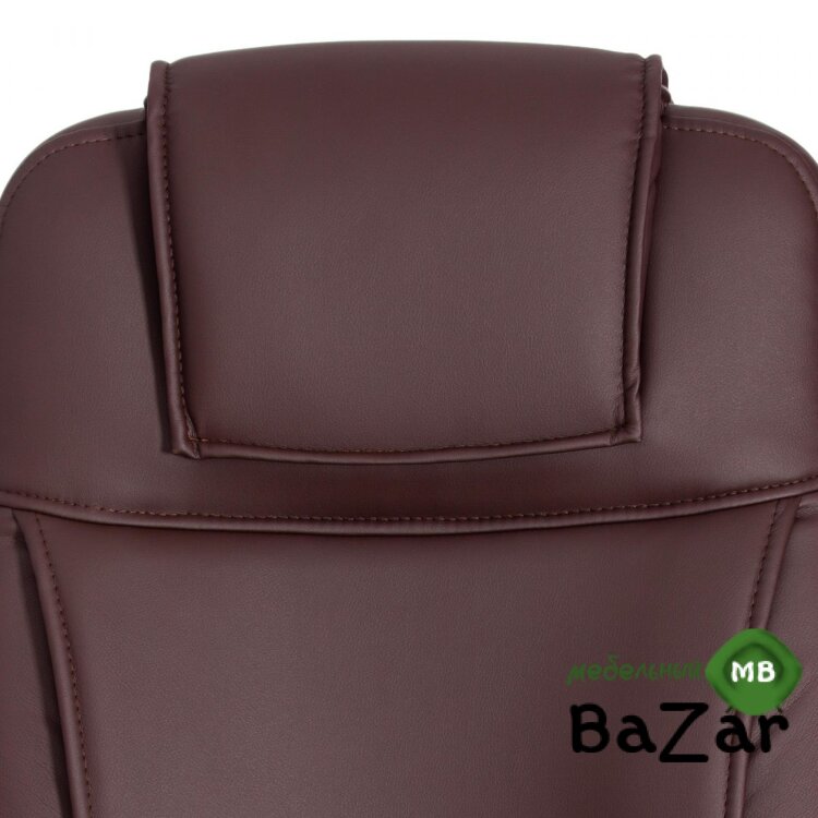 Кресло BERGAMO хром кож/зам коричневый