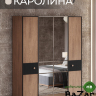 Спальня КАРОЛИНА (Дуб Каселла коричневый, Черный)