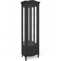 Витрина правая с зеркалом М601R/BL черная