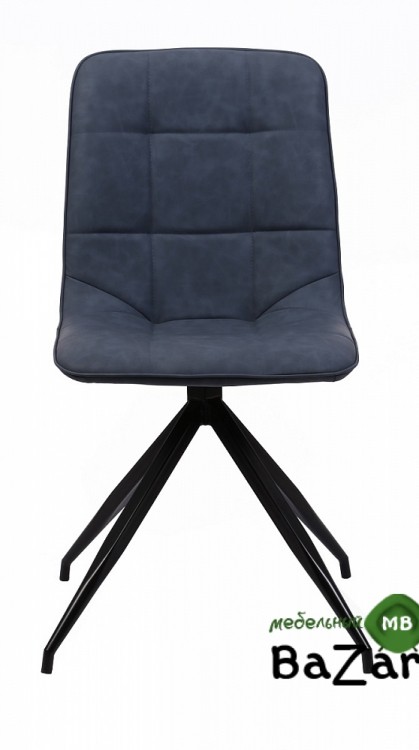 Стул RIMINI RU-03 PU синяя сталь, экокожа
