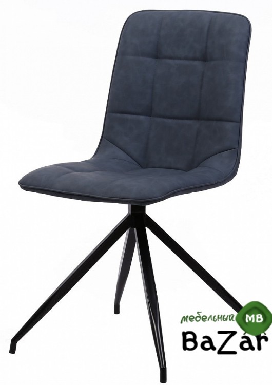 Стул RIMINI RU-03 PU синяя сталь, экокожа