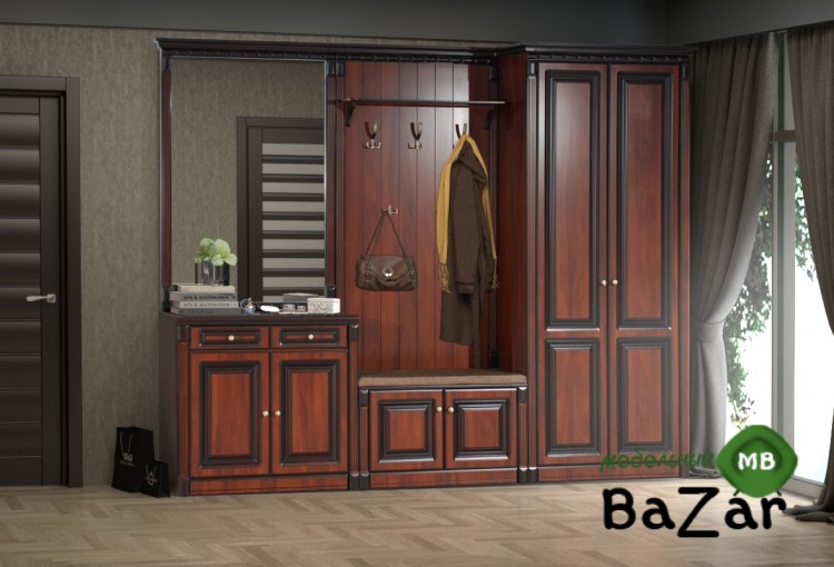 Прихожая модульная «Деметра» Орех