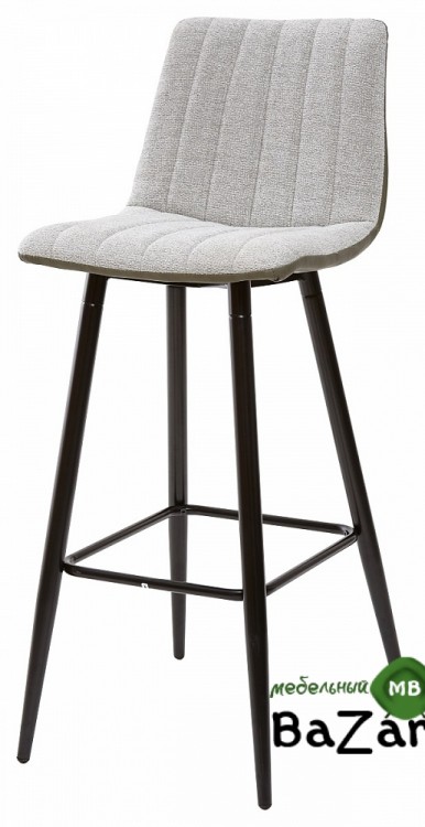 Барный стул DERRY светло-серый меланж FC-01/ RU-04