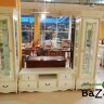 Гостиная Белла ваниль (Витрины +ТВ тумба) комплект 