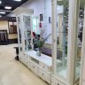 Гостиная Белла ваниль (Витрины +ТВ тумба) комплект 