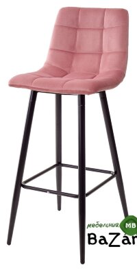 Барный стул LECCO UF910-07 PINK, велюр