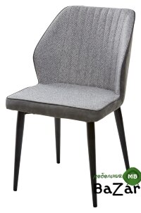 Стул SEATTLE TRF-08 теплый серый, ткань/ RU-07 серая сталь, PU Стул SEATTLE TRF-08 теплый серый, ткань/ RU-07 серая сталь, PU