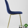 Стул Валенсия велюр синий золотые ножки Стул Валенсия велюр синий золотые ножки